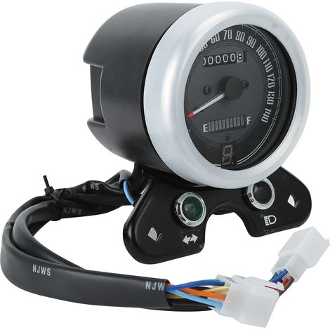 Tableau de bord multifonctionnel pour moto CG125 avec compteur de vitesse et jauge à carburant à LED rétro (1/5)