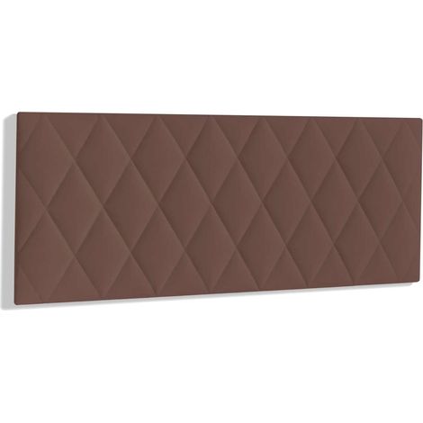 Cabecero para colchón de 135/140cm Melania tapizado marrón, 150cm(ancho) 60cm(alto) 3.5cm(fondo) (1/3)