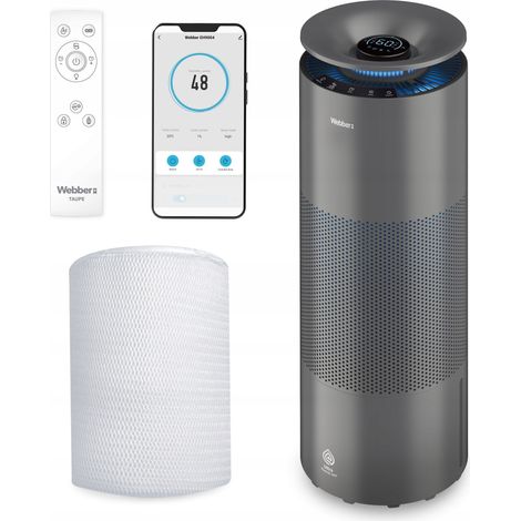 Webber EH9004 taupe UV-C WiFi ultra-humi AIR 360° 8L Verdunstungsbefeuchter (1/5)