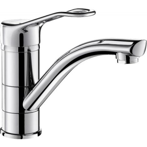 Miscelatore monoforo per lavello da appoggio, 2500 mm, con bocca girevole, limitato a 120 mm. Rif. 2510 (1/4)