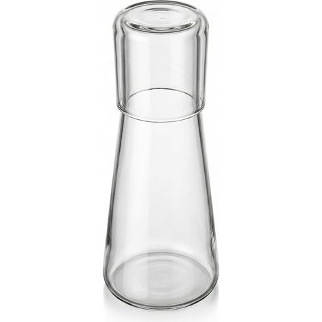 Transparenter Wasserkocher mit passendem Becher (kann als Kaltwasserbehälter auf dem Nachttisch oder als Mundspülbecher im Badezimmer verwendet werden, Fassungsvermögen 850 ml) (1/5)