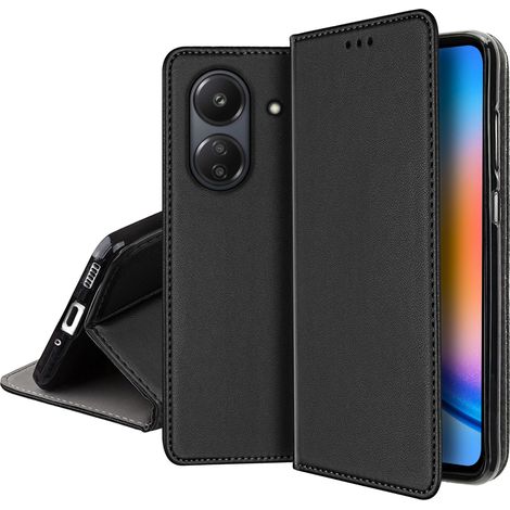 Funda para Xiaomi Redmi 13C 4G / Poco C65 SMART MAGNETIC BOOK CASE + Cristal (1/5)
