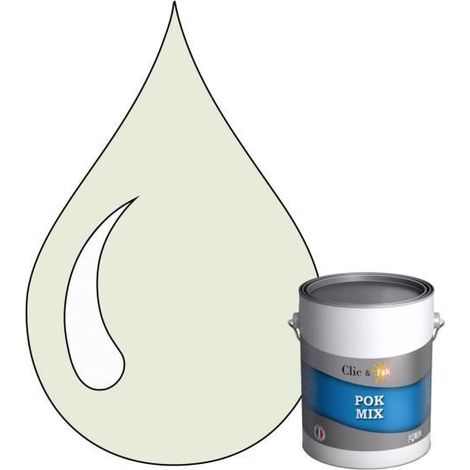 Peinture d'Accroche et Finition 2 en 1 - POK - POK MIX Noir & Blanc - Acrylique Satinée - 1L - RAL 9002 (1/4)
