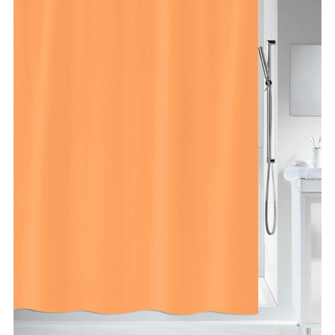 Rideau de Douche Polyester Primo 120x200cm Orange Clair (1/4)