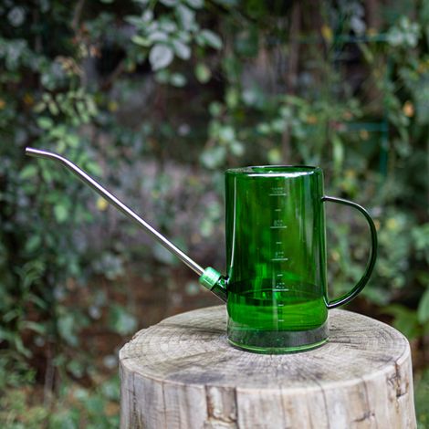Arrosoir 1L vert émeraude, bec long et fin pour jardinage, pulvérisateur d'arrosage neuf, idéal pour plantes d'intérieur et extérieur. (1/5)