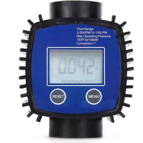 Débitmètre numérique haute précision pour eau et diesel, filetage interne 1 pouce (1/5)