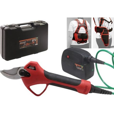 Forbici potatrici professionali pacco batteria a spalla in zaino e fodera porta forbici 400W Pro Katana Brixo