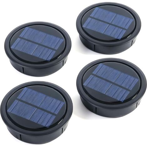 4pcs Replacement Solar Lamp Canopy, 0.8in High (1/5)