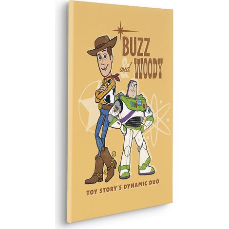 Komar Canvasbild Disney und Pixar Toy Story Buzz and Woody - 60 x 40 cm - Bild auf Keilrahmen (1/2)