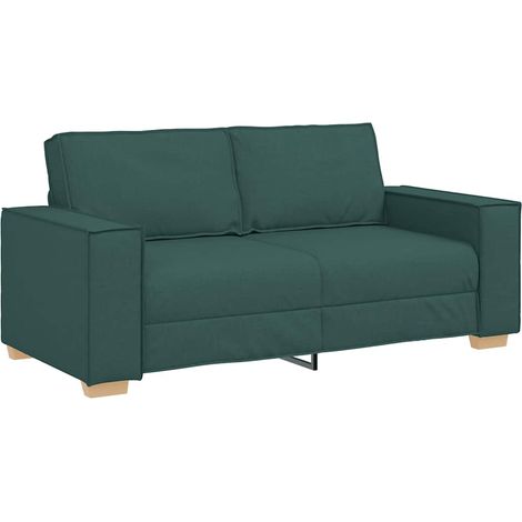 Canapé 2 places,Sofa pour Salon,Banquette Vert foncé 140 cm Tissu CFW662138 (1/5)