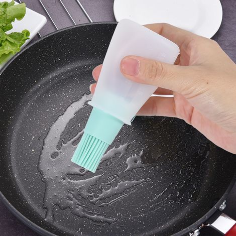 Lot de 2 pinceaux en silicone pour barbecue, huile et miel, outil de cuisson et de pâtisserie (vert) (1/5)