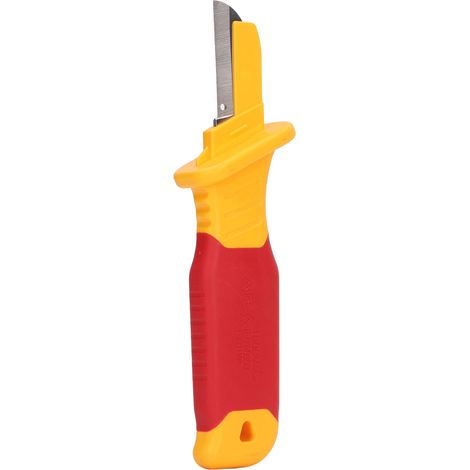 Couteau d'électricien isolé en plastique VDE, IEC60900, haute tension de 1000 V, antimagnétique, KN001. (1/5)