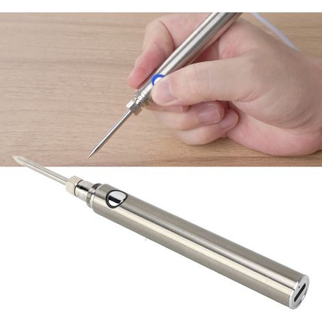 Fer à souder sans fil portable rechargeable par USB, fer à souder intelligent pour la réparation et le soudage avec protection de circuit, prend en charge la charge pendant l'utilisation. (1/5)