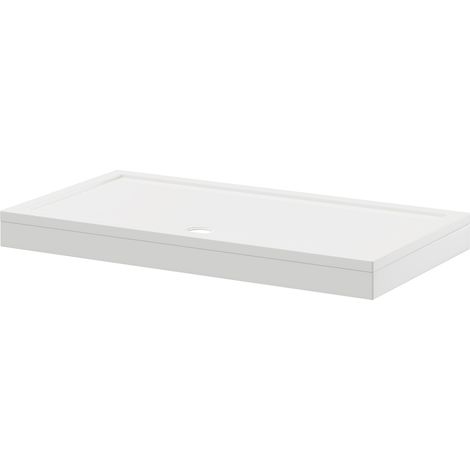 Pearlstone 1500mm x 800mm x 40mm Rectangular Shower Tray and Plinth (1/4)
