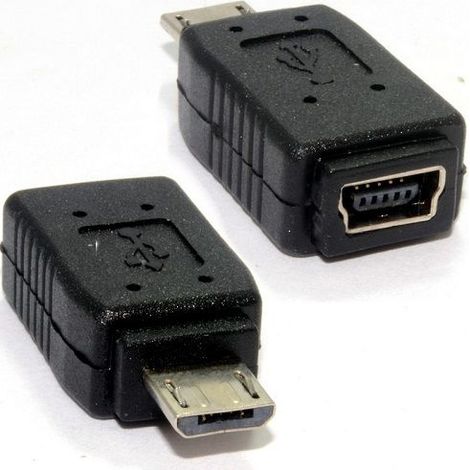 Adaptador MiniUSB A MicroUSB (1/4)