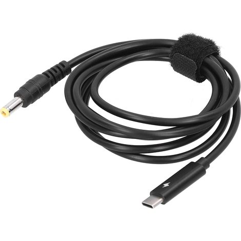Câble d'alimentation Type-C vers DC5.5x2.5 pour PC portable, charge rapide (1/5)