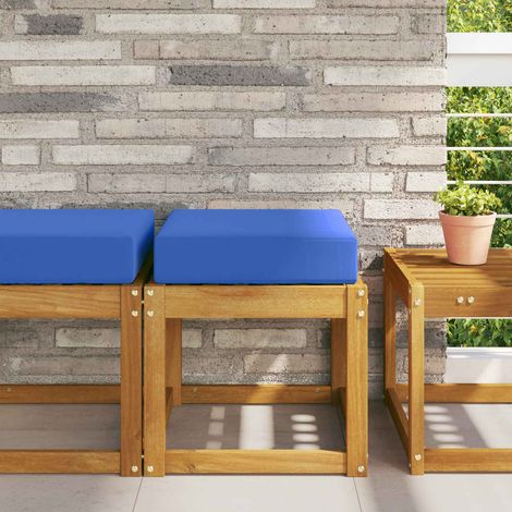 Sitzkissen für Outdoor Türkis 40 x 40 x 8 cm 100 % Polyester
