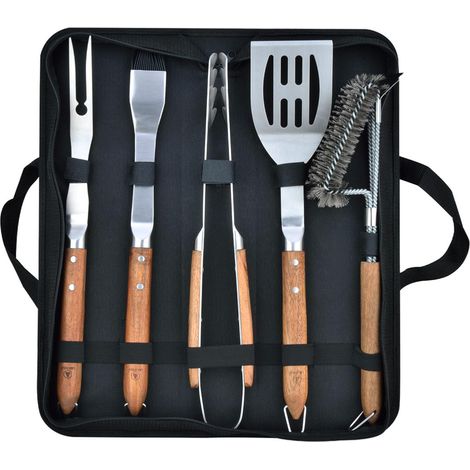 LAGUIOLE CUISSON - Set de 5 ustensiles de barbecue - "Sève" (1/5)