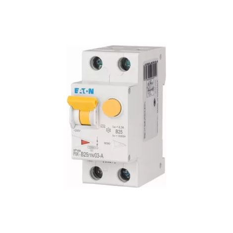 Eaton FI-/LS-Schalterkombination, 25 A, 300 mA, Auslösecharakteristik LS-Schalter: B, 1p + N, Auslösecharakteristik FI-Schalter: A,  236958