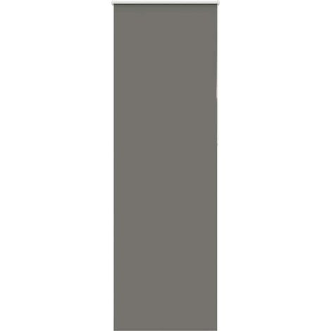 Verdunkelungsrollo Grau 85x210 cm Stoffbreite 80,7 cm Polyester