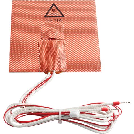 Soavoa Plaque Chauffante 24V 75W Compatible Voro V0 100x100mm Adhésive Résistante Chaleur Rapide Uniforme 1 Pièce (1/4)