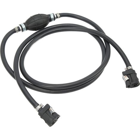 Tuyau de carburant 8mm haute résistance aux fuites noir anti-vieillissement pour moteur hors-bord marin RV (1/5)