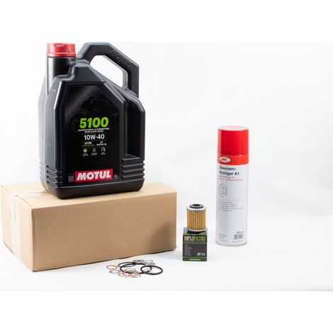 Kit Entretien Vidange Standard pour YAMAHA TT 225 de 1986 à 1987 - MOTUL 5100 10W40 4L