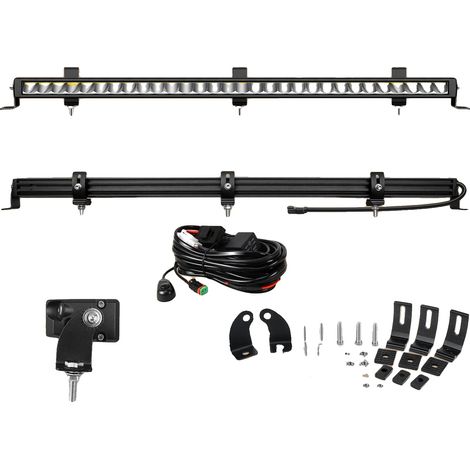 Barre lumineuse LED, éclairage haute performance, design robuste, 1x33pouces 90W n fil