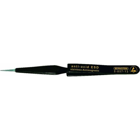 BERNSTEIN Tools for Electronics 5-057-13 Pince brucelle CMS 31 SA pointue 120 mm