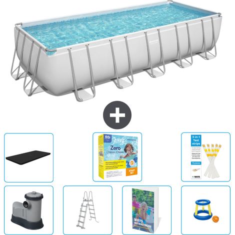 Bestway Bestway Power Steel Rectangulaire - 640x274x132 cm - 8-pièces S529 (1/4)