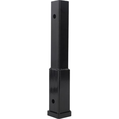 Fabater Extension de Récepteur D'attelage Noir de 12 Pouces 5000 LB Capacité de Remorquage D'extension de Couplage de Remorque Fiable pour la Barre de Remorquage de Tuyaux de 2 Pouces