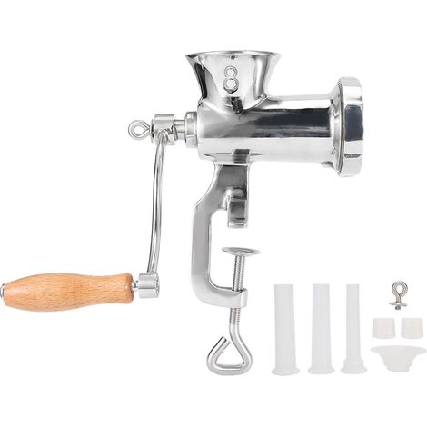 Hachoir à viande manuel en acier inoxydable avec manivelle pour épices et viande (1/5)
