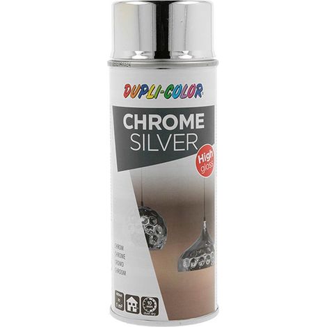 PEINTURE EFFET CHROME SILVER BRILLANT 400ML DUPLI COLOR