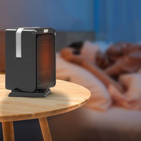 Chauffage portatif avec fonctions de chauffage et de refroidissement, fonction d'oscillation grand angle de 90°, chauffe en 3 secondes, protection contre la surchauffe, norme européenne 220 V. (1/5)