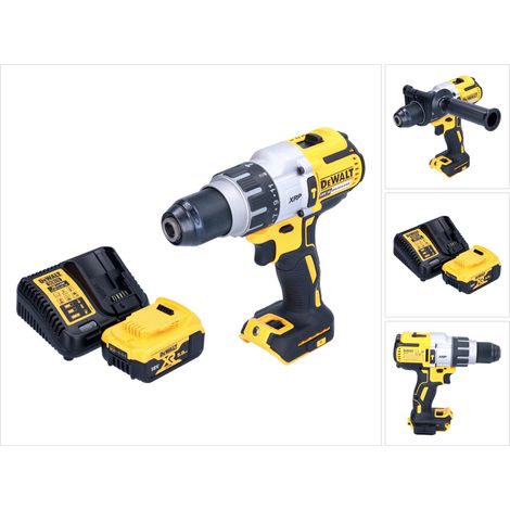 DeWalt DCD 996 P1 95Nm Brushless 18V Cordless Percussion Drill/Driver + 1x 5.0Ah Batteria + Caricabatterie