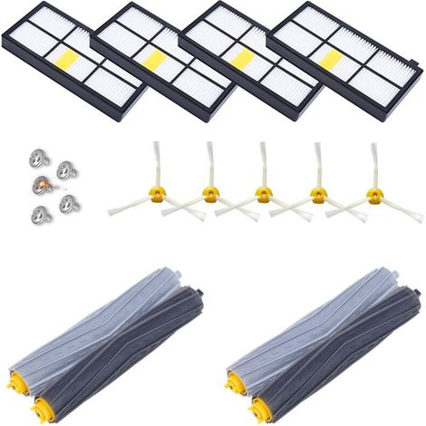 Kit Pièces accessoires pour iRobot Roomba serie 861、880、860、870、861、980、885、960、805 ect..DEBUNS