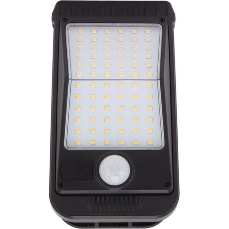 USB-Solar-Klemmleuchte mit integriertem Akku, USB-Bewegungsmelder, 72 LEDs, geeignet für den Außenbereich (Terrasse, Garten, Balkon), weißes Licht (1/5)
