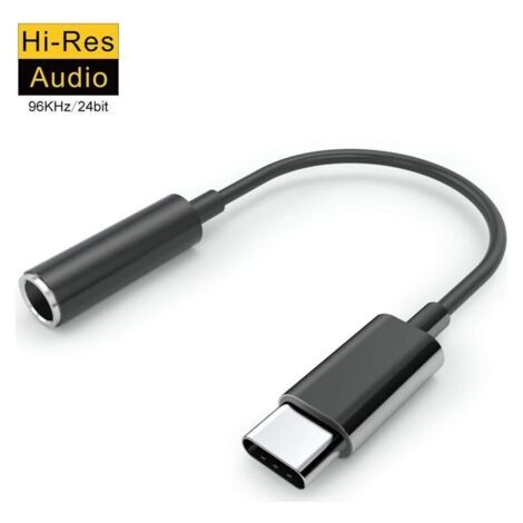 USB-C Headphone Adapter, USB-C to Type-C to 3.5mm Aux Jack Adapter with DAC Chipset. Compatible with iPad Pro 2018, Pixel 3/2 XL, HTC U11/U12+, Huawei P20 Pro/Mate 20 Pro/P