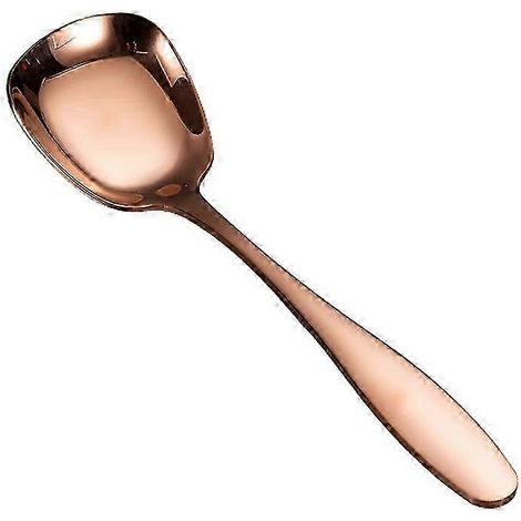 Cuillère de service compatible lave-vaisselle, en acier inoxydable antirouille, grande cuillère de service pour buffet et restaurant, ZMGRose Gold (1/5)