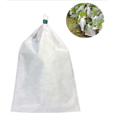 Housse À Fruit - 20 x 30 cm - Anti-Insectes Anti-Poussière Anti-Oiseaux - Respirante Microperforée - Lot De 50 Pièces (1/4)