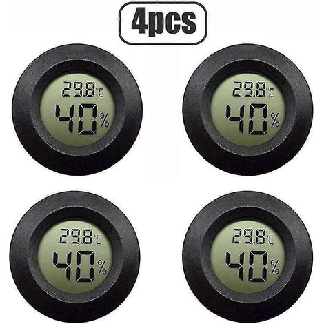 Mini-LCD-Display, rundes digitales Thermometer, Hygrometer für Kühl-/Gefrierschrank