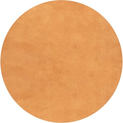 FLOORNOVO Hochflor Teppich rund einfarbig - Ø 120 cm - Besonders Weicher Teppich Wohnzimmer & Badezimmerteppich - Pflegeleicht - vielseitig einsetzbar im Innenbereich (1/2)