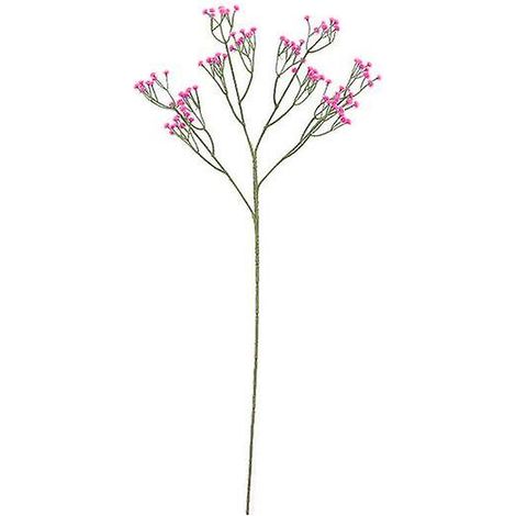 Fleurs artificielles en gypsophile pour vase et bouteille, bouquet de mariage factice en plastique pour la maisonrose rouge (1/5)