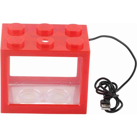 Mini lampe LED USB décorative pour Aquarium, boîte d'aquarium, décor de Table à thé de bureau (rouge) (1/5)