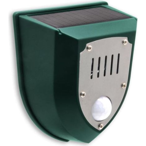Alarme sonore et lumière solaire avec détecteur de mouvement 110 décibels Sirène dalarme 6 LED Flash Avertissement stroboscopique Système sécurité pour ferme Villa Vert (1/5)