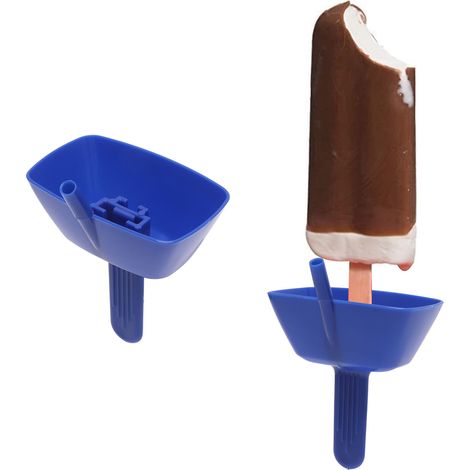 Pop-No Drop Der originale, auslaufsichere Eiscreme-Präsentationsständer (blau) (1/5)