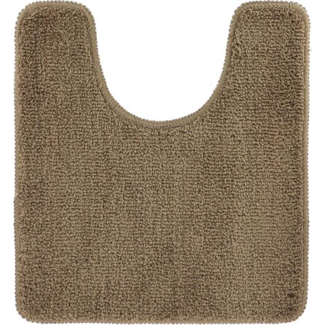 Mikrofaser-wc-konturmatte 45x50 cm latexunterseite - braun - Tendance