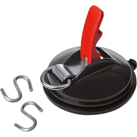 Cartrend Saugnapf mit Ring und 2 S-Haken Ø 115 mm Saugnapf (1/2)