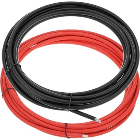 Câble en silicone 4 mm², 5 m rouge et 5 m noir, pour électronique automobile (1/5)