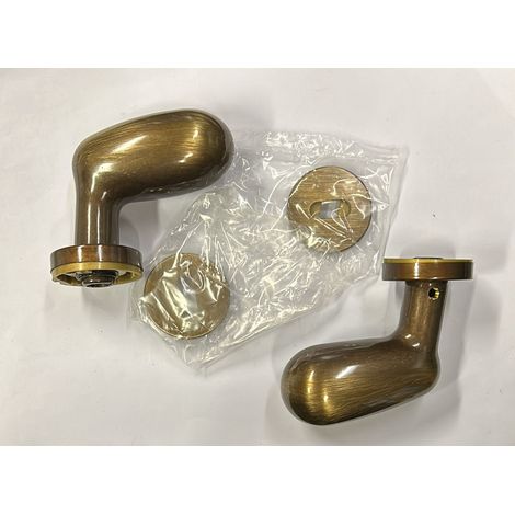 CONMETALL - POMOLO UOVO Q8 IN OTTONE GRAFFIATO